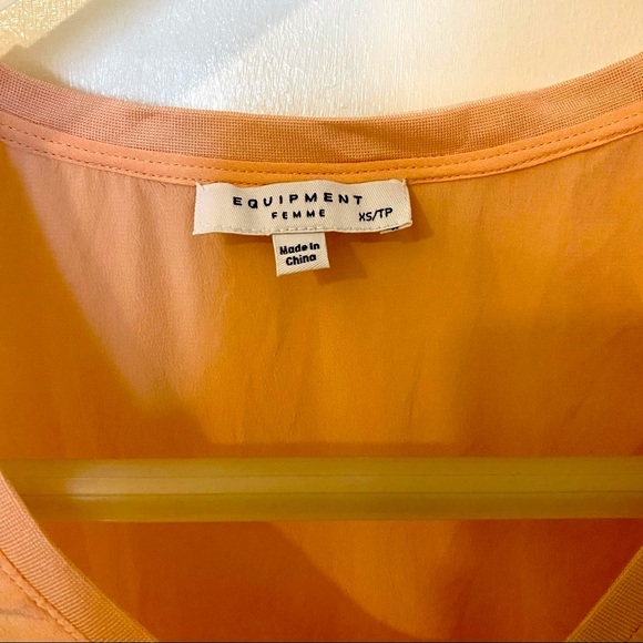 Equipment Mel Washed-silk Tank Peach - Picture 5 of 10